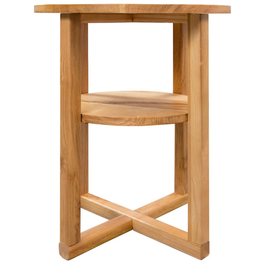 Bijzettafel 40X50 Cm Massief Eikenhout Bruin