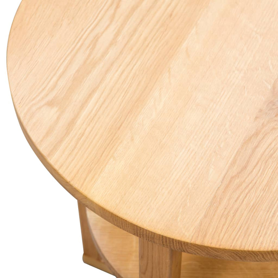 Bijzettafel 40X50 Cm Massief Eikenhout Bruin