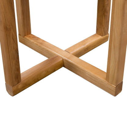 Bijzettafel 40X50 Cm Massief Eikenhout Bruin