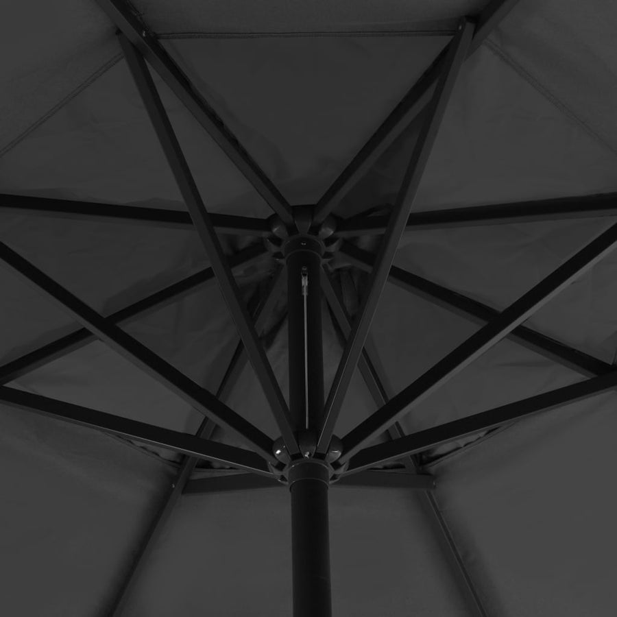 Parasol Met Aluminium Paal 500 cm Antraciet