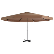 Parasol Met Aluminium Paal 500 cm Taupe