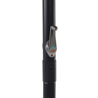 Parasol Met Aluminium Paal 500 cm Bordeauxrood