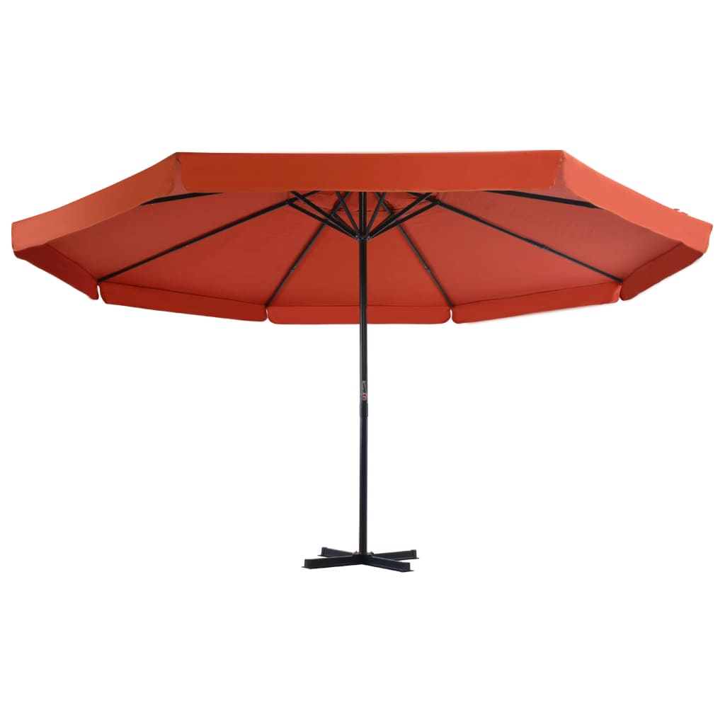 Parasol Met Aluminium Paal Kleurig 500 cm Terracotta