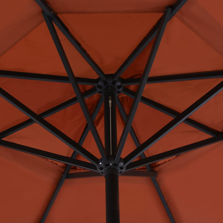 Parasol Met Aluminium Paal Kleurig 500 cm Terracotta