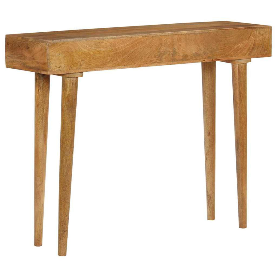 Wandtafel 102X30X79 Cm Massief Mangohout Zwart