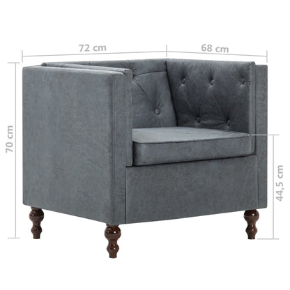 Fauteuil Stof Grijs
