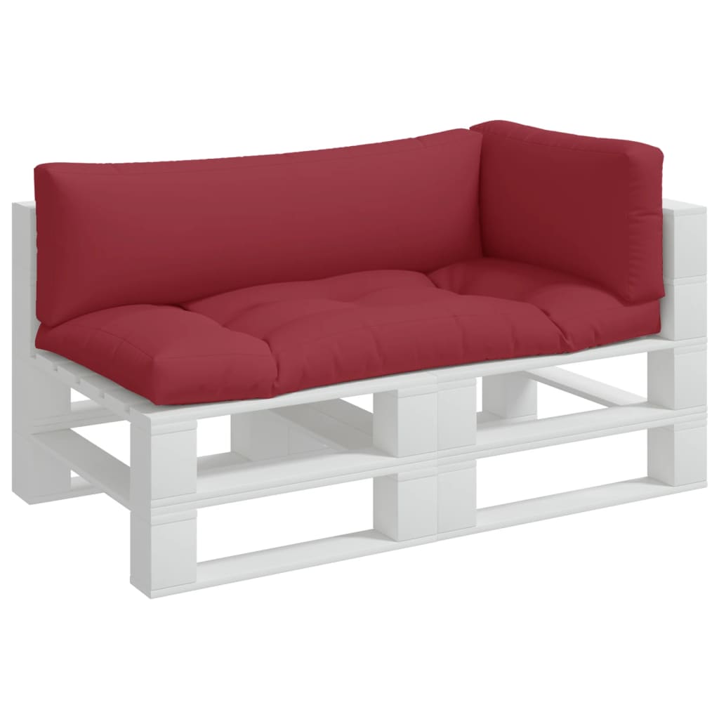 Palletkussens 3 st stof rood