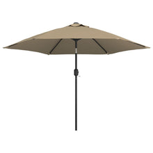 Parasol Met Metalen Paal 300 Cm Taupe
