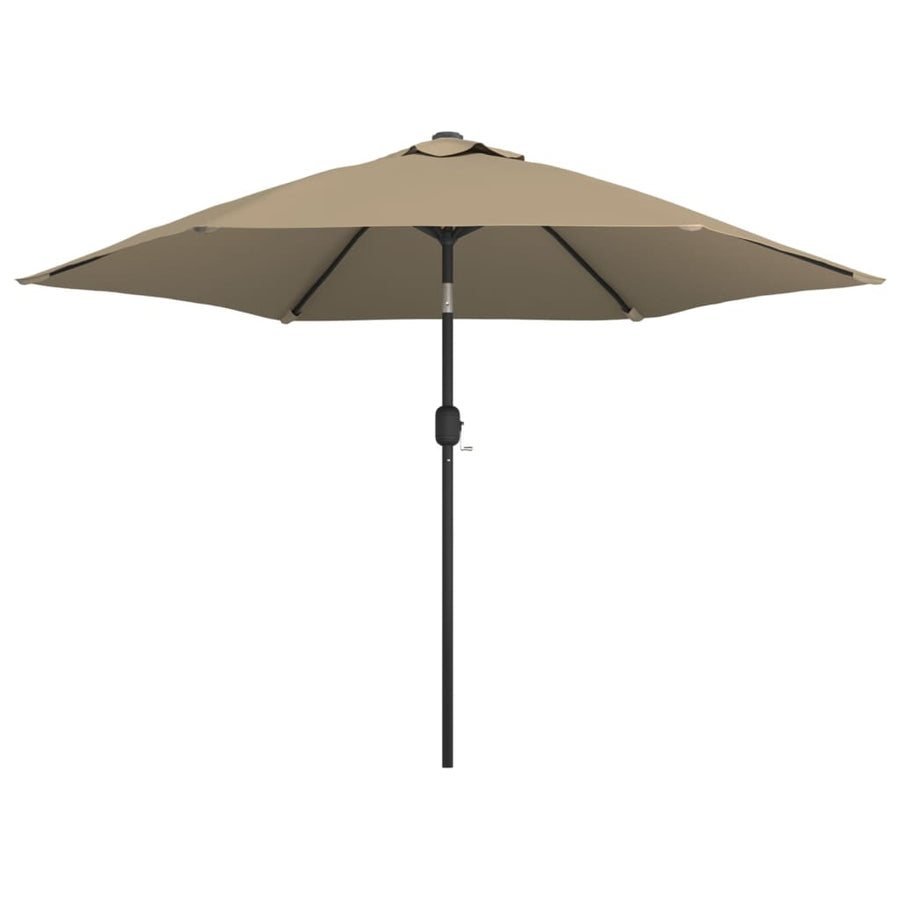 Parasol Met Metalen Paal 300 Cm Taupe