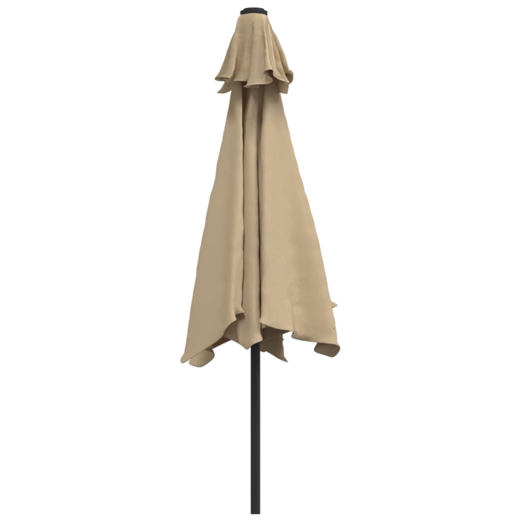 Parasol Met Metalen Paal 300 Cm Taupe