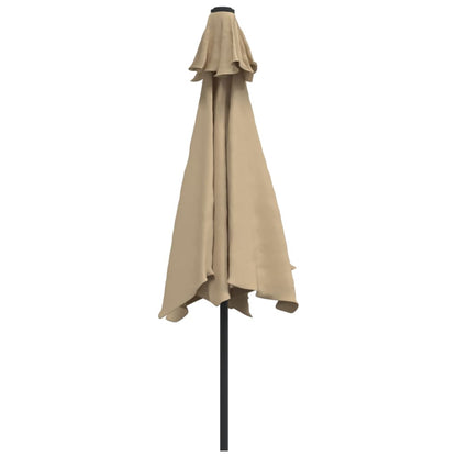 Parasol Met Metalen Paal 300 Cm Taupe