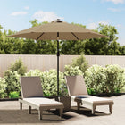 Parasol With Metal Pole 300 cm Taupe
