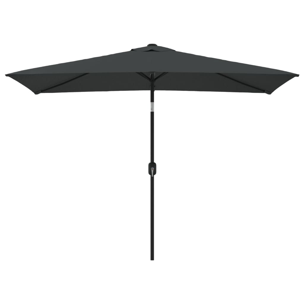 Parasol Met Metalen Paal 300X200 Cm Antraciet