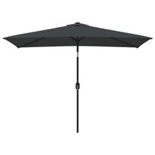 Parasol Met Metalen Paal 300X200 Cm Antraciet