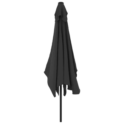 Parasol Met Metalen Paal 300X200 Cm Antraciet