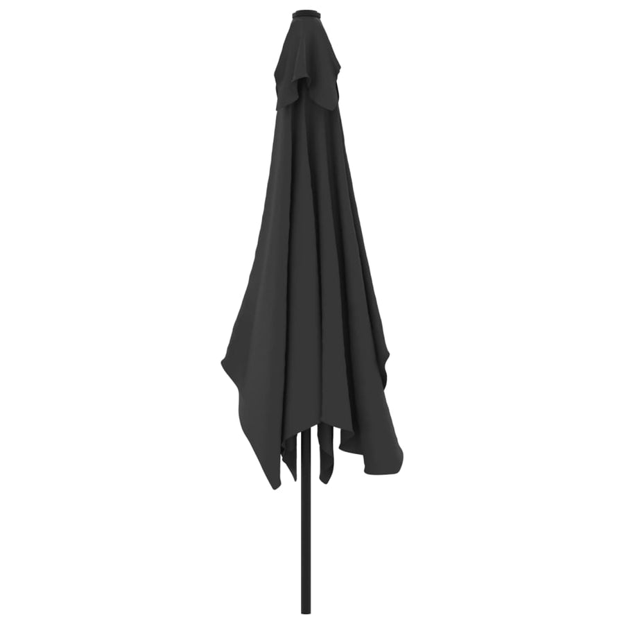 Parasol Met Metalen Paal 300X200 Cm Antraciet