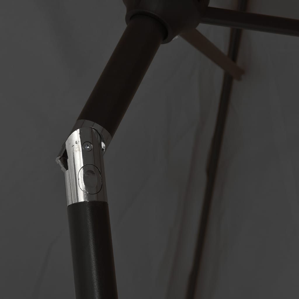 Parasol Met Metalen Paal 300X200 Cm Antraciet