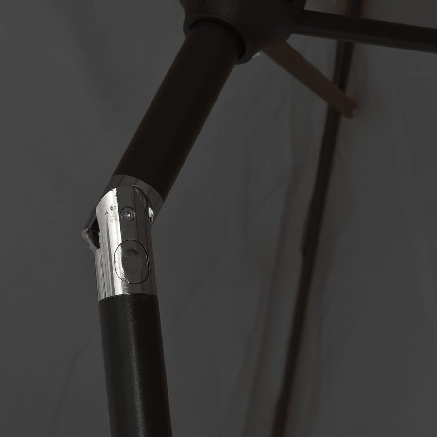 Parasol Met Metalen Paal 300X200 Cm Antraciet