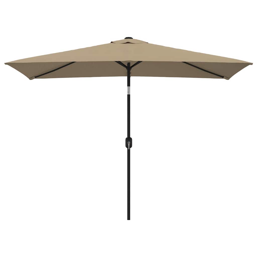 Parasol Met Metalen Paal 300X200 Cm Taupe