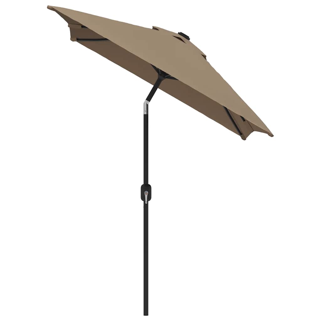 Parasol Met Metalen Paal 300X200 Cm Taupe