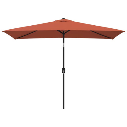 Parasol Met Metalen Paal 300X200 Cm Terracotta