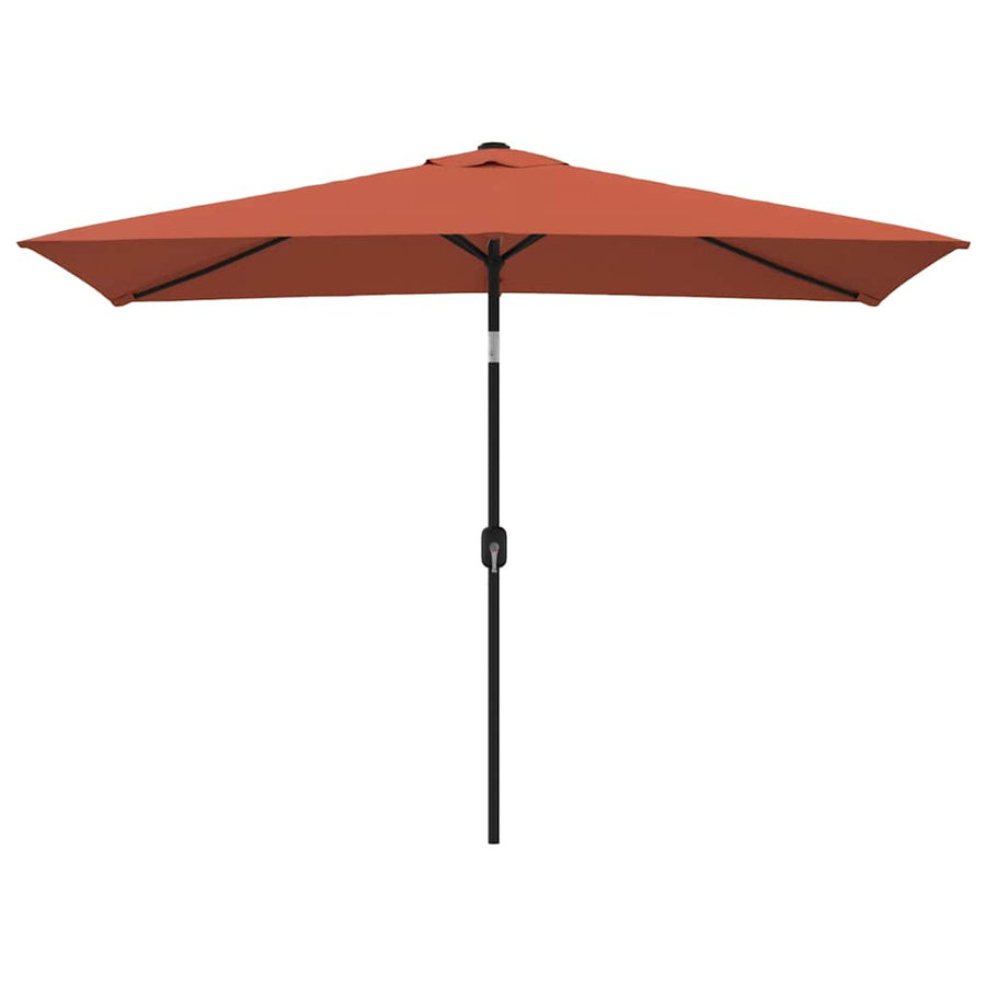 Parasol Met Metalen Paal 300X200 Cm Terracotta