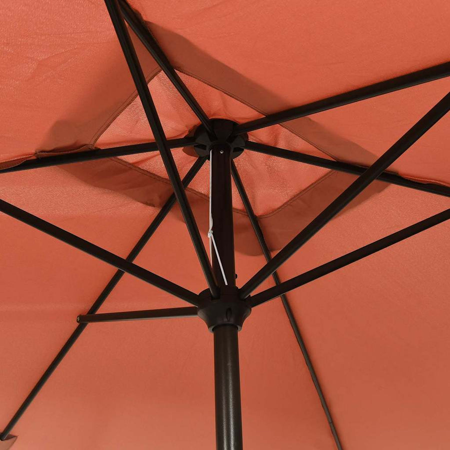 Parasol Met Metalen Paal 300X200 Cm Terracotta