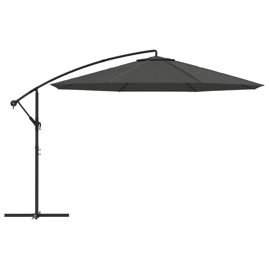 Zweefparasol Met Aluminium Paal 350 Cm Antraciet