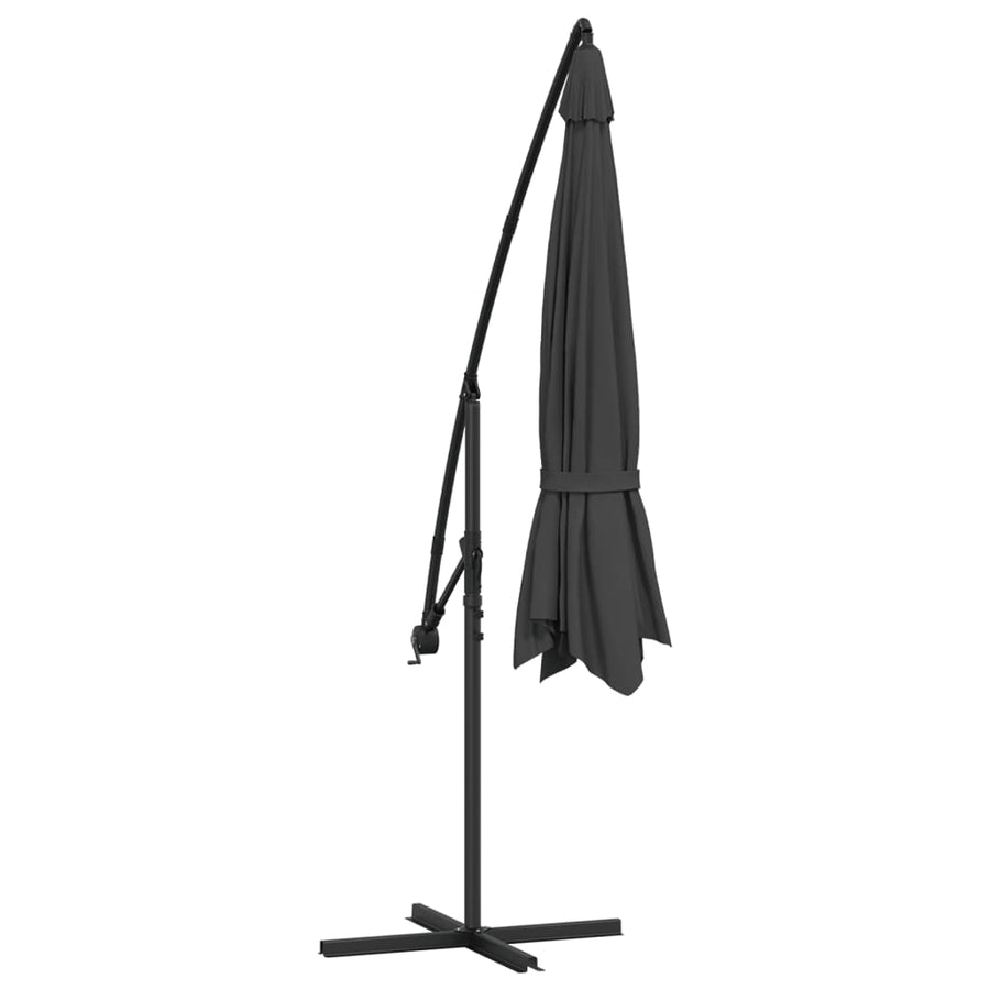 Zweefparasol Met Aluminium Paal 350 Cm Antraciet