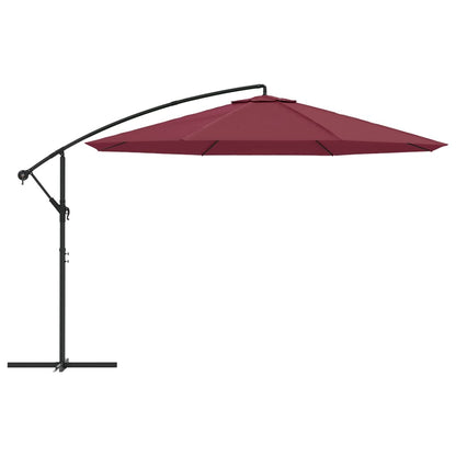 Zweefparasol Met Aluminium Paal 350 Cm Bordeauxrood