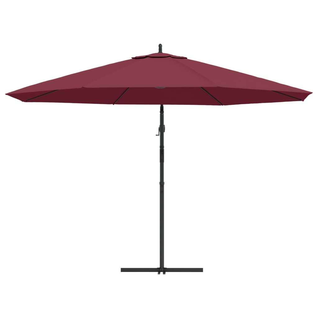 Zweefparasol Met Aluminium Paal 350 Cm Bordeauxrood