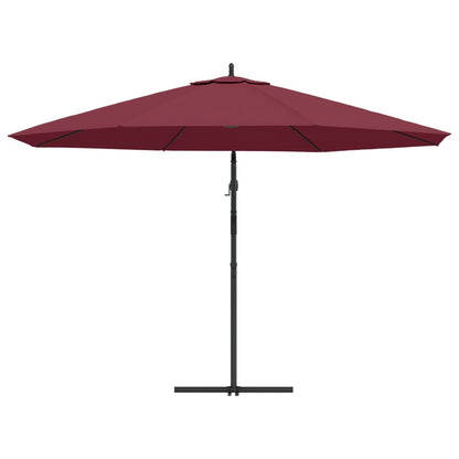 Zweefparasol Met Aluminium Paal 350 Cm Bordeauxrood