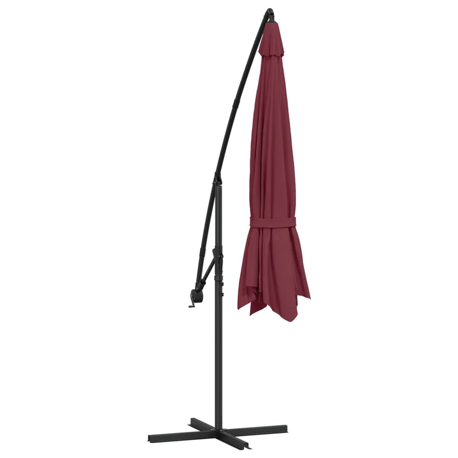 Zweefparasol Met Aluminium Paal 350 Cm Bordeauxrood