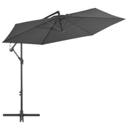 Cantilever parasol with aluminum pole 300 cm anthracite