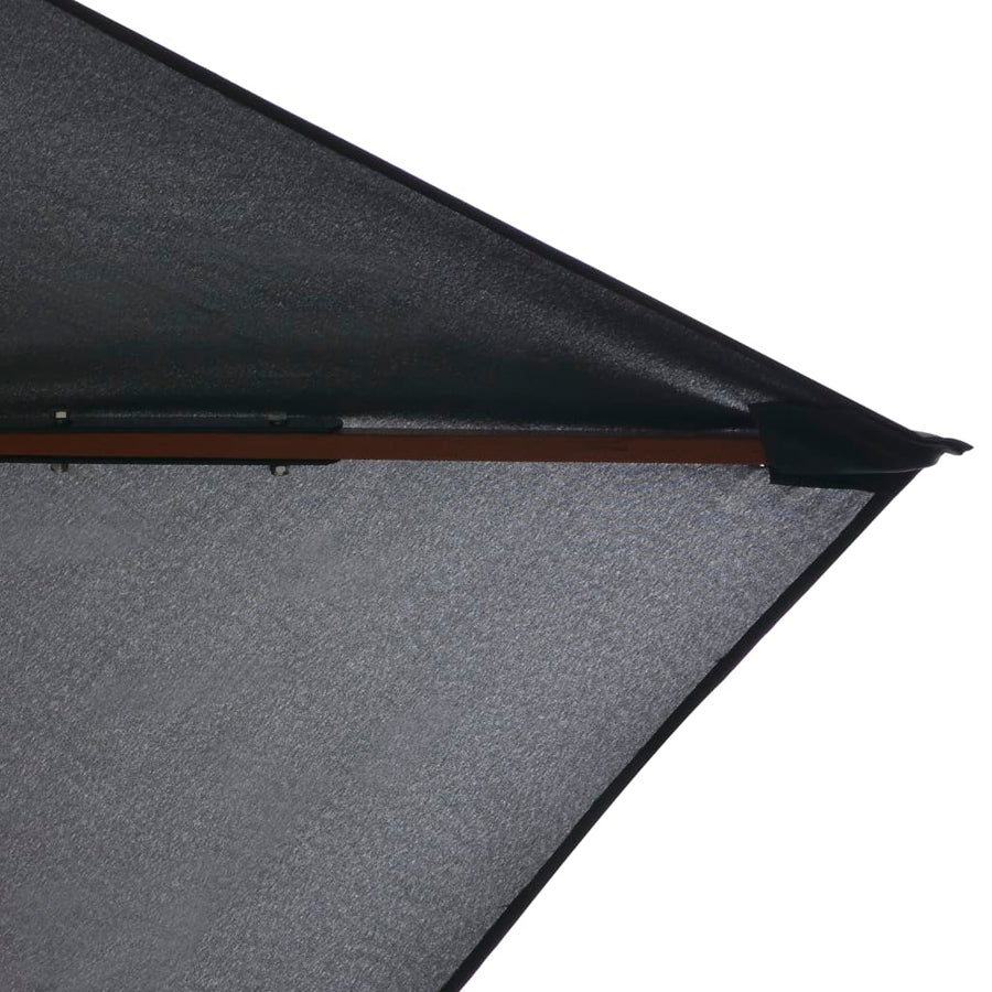 Parasol Met Houten Paal 200X300 Cm Antraciet