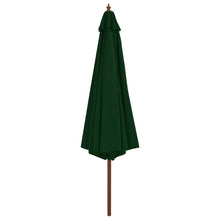 Parasol Met Houten Paal 350 Cm Groen