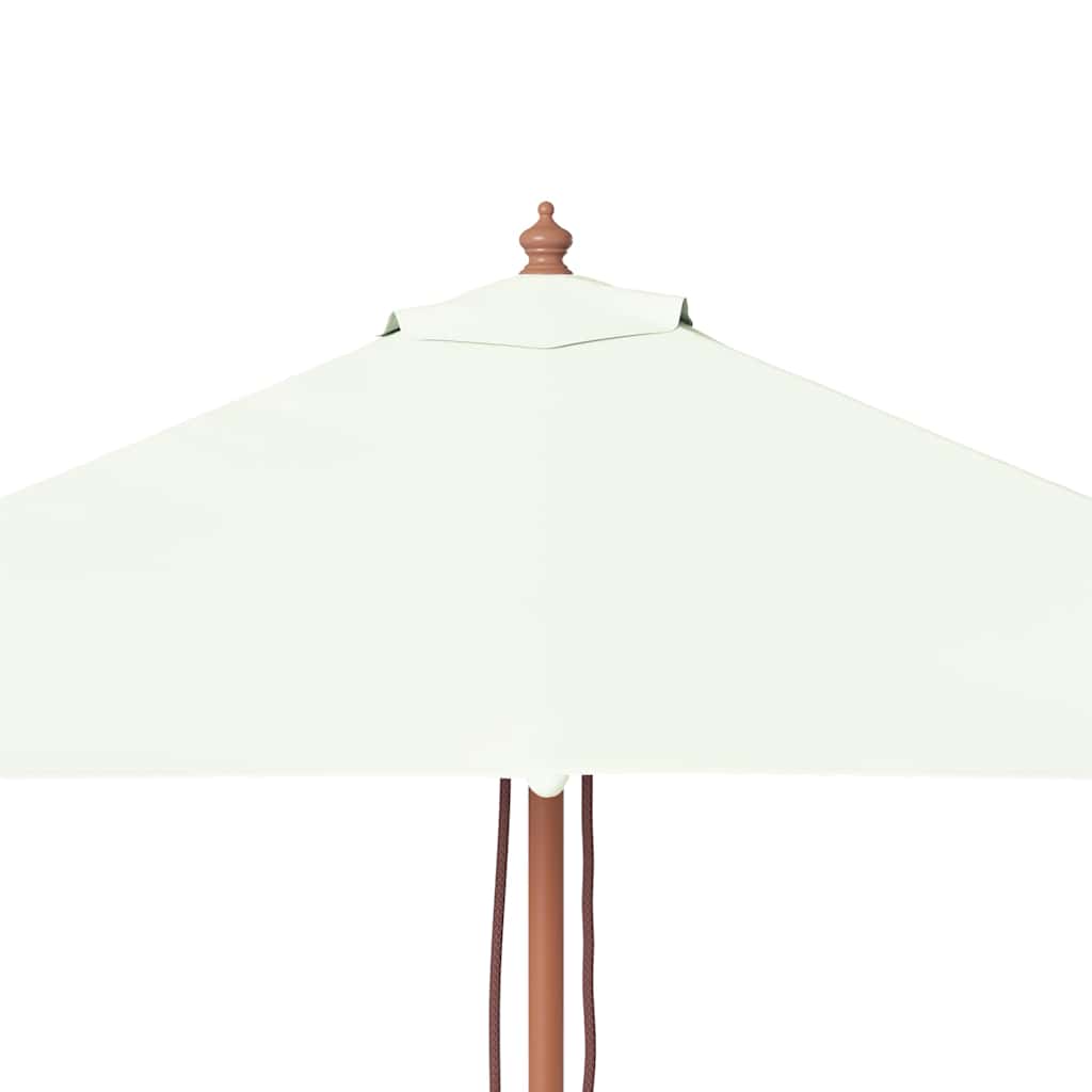 Parasol met houten paal 150x200 cm zandkleurig