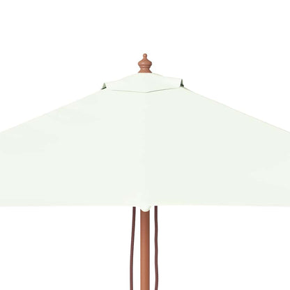 Parasol met houten paal 150x200 cm zandkleurig