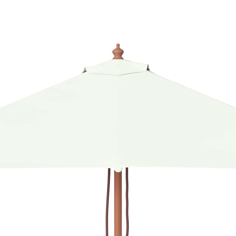 Parasol met houten paal 150x200 cm zandkleurig