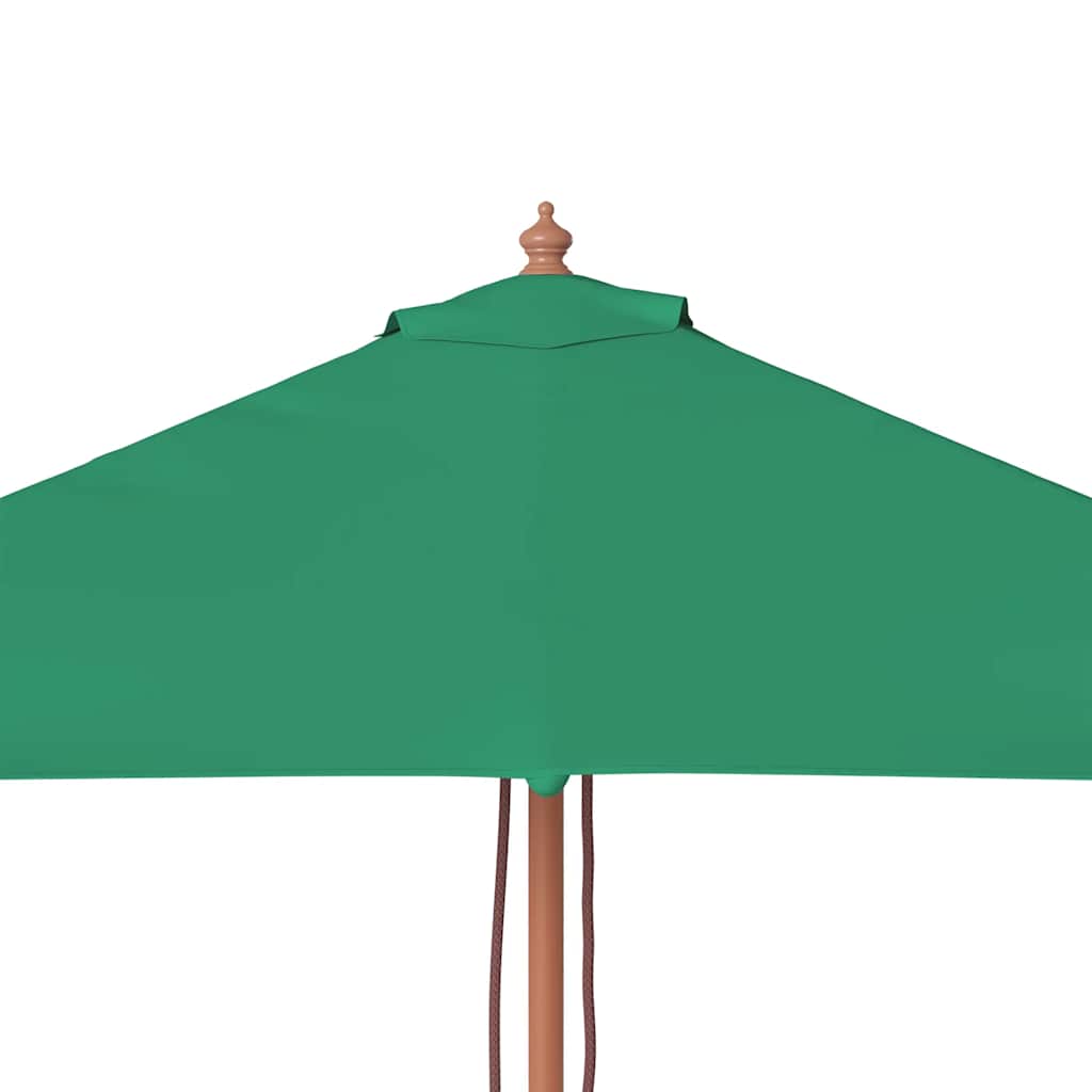 Parasol met houten paal 150x200 cm groen
