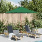 Parasol 150x200 cm groen houten paal