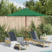 Parasol 150x200 cm groen houten paal