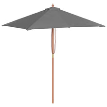 Parasol met houten paal 150x200 cm antraciet