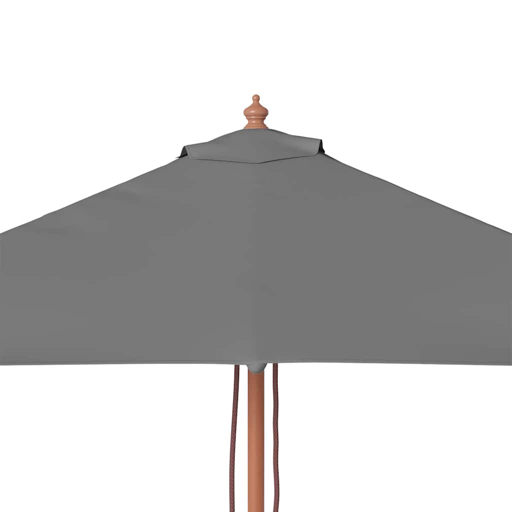Parasol met houten paal 150x200 cm antraciet