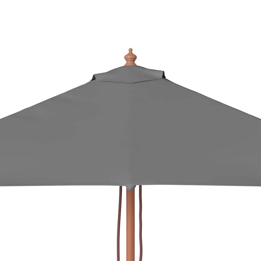 Parasol met houten paal 150x200 cm antraciet