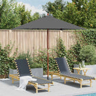 Parasol 150x200 cm antraciet houten paal