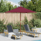 Parasol 150x200 cm bordeauxrood houten paal