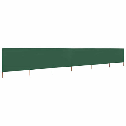 Windscherm 6-Panelen Stof 800 x 80 cm Groen