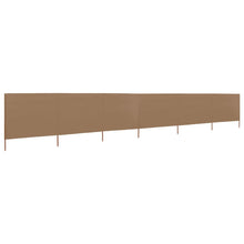 Windscherm 6-Panelen Stof 800 x 80 cm Taupe