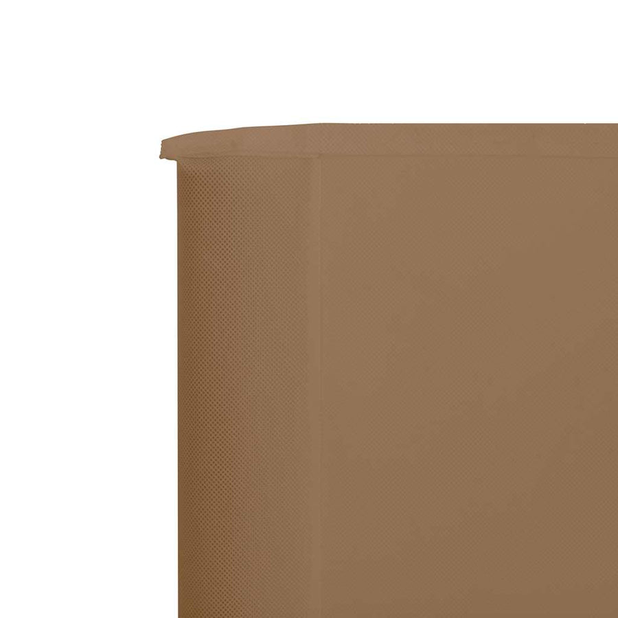 Windscherm 6-Panelen Stof 800 x 80 cm Taupe